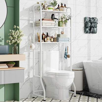 Over-The-Toilet Bathroom Storage Shelf – Space Saving Organizer