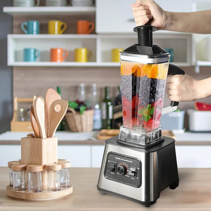 4-in-1 Professional Blender 2.5L – 6000W High Power | Smoothie Maker, Coffee Grinder, Citrus Juicer | 9 Speed Control